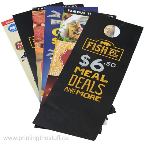 Door Hangers 4.25 x 14.0 - 100lb Gloss Paper - Full Color 1 Side